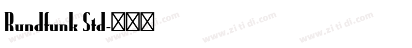 Rundfunk Std字体转换